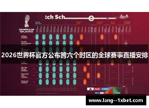 2026世界杯官方公布跨六个时区的全球赛事直播安排